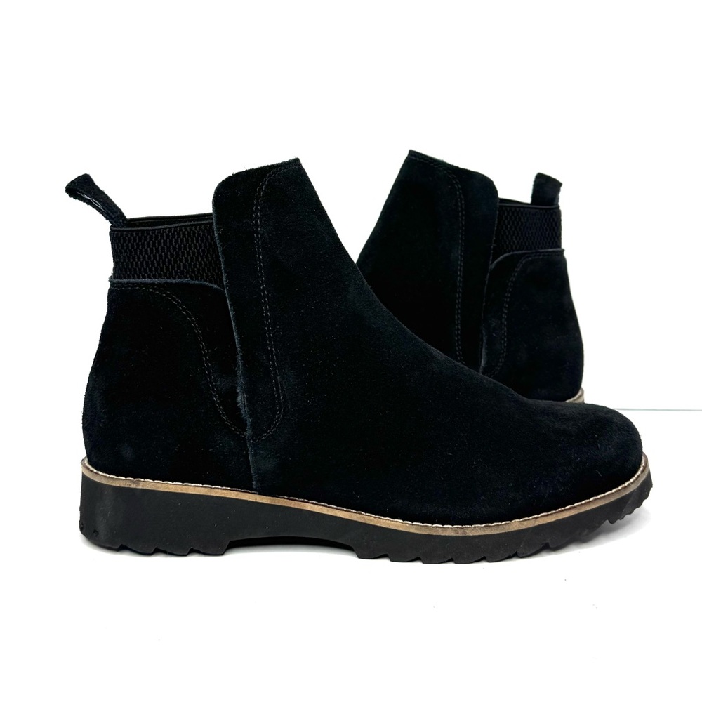 Blondo Perla Waterproof Suede Chelsea Boots Ankle Booties Black Size 8M